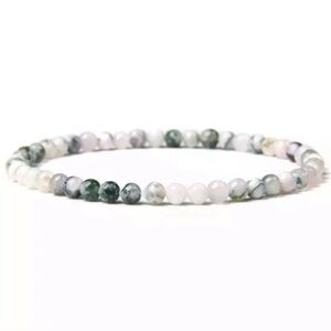 Tree Stripe Agate Bracelet